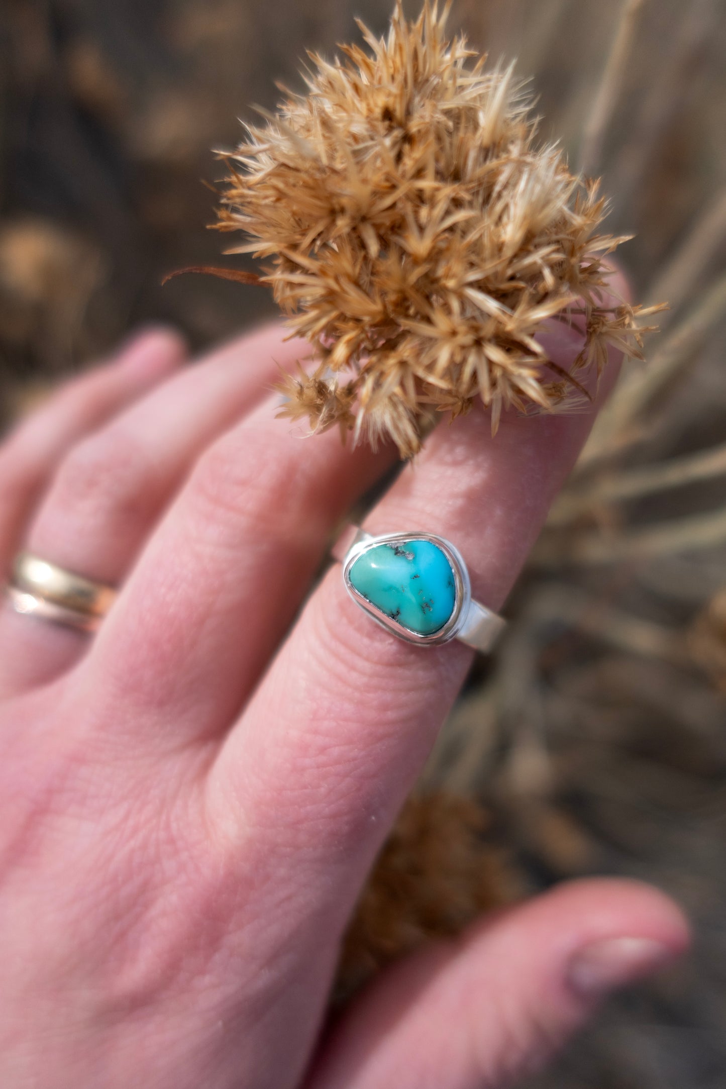 Royston Turquoise size 8.5 Handmade Sterling Silver Ring