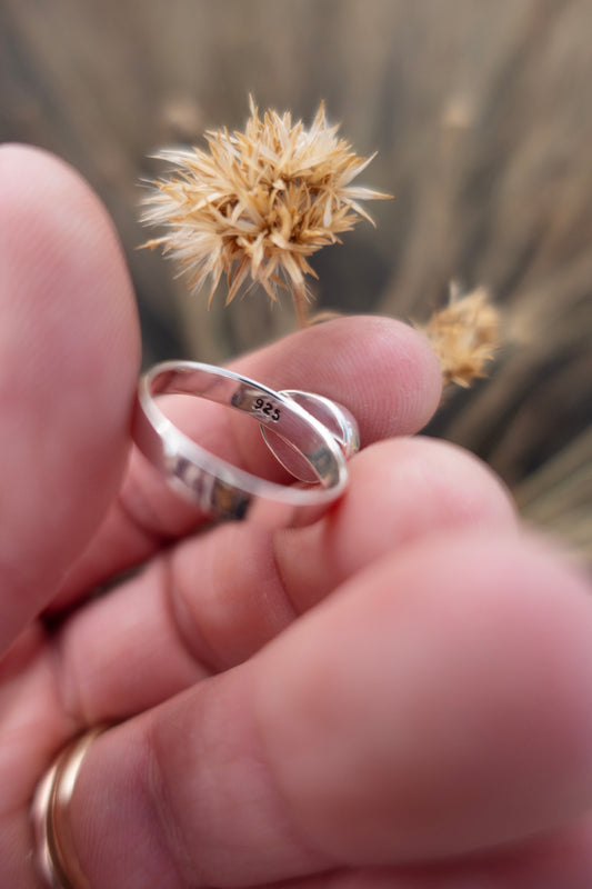 Little White Buffalo size 6.5 Sterling Ring