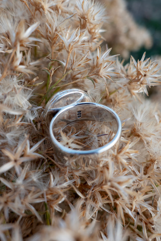 Poseidon Variscite size 7.5 Shadowbox Sterling Ring