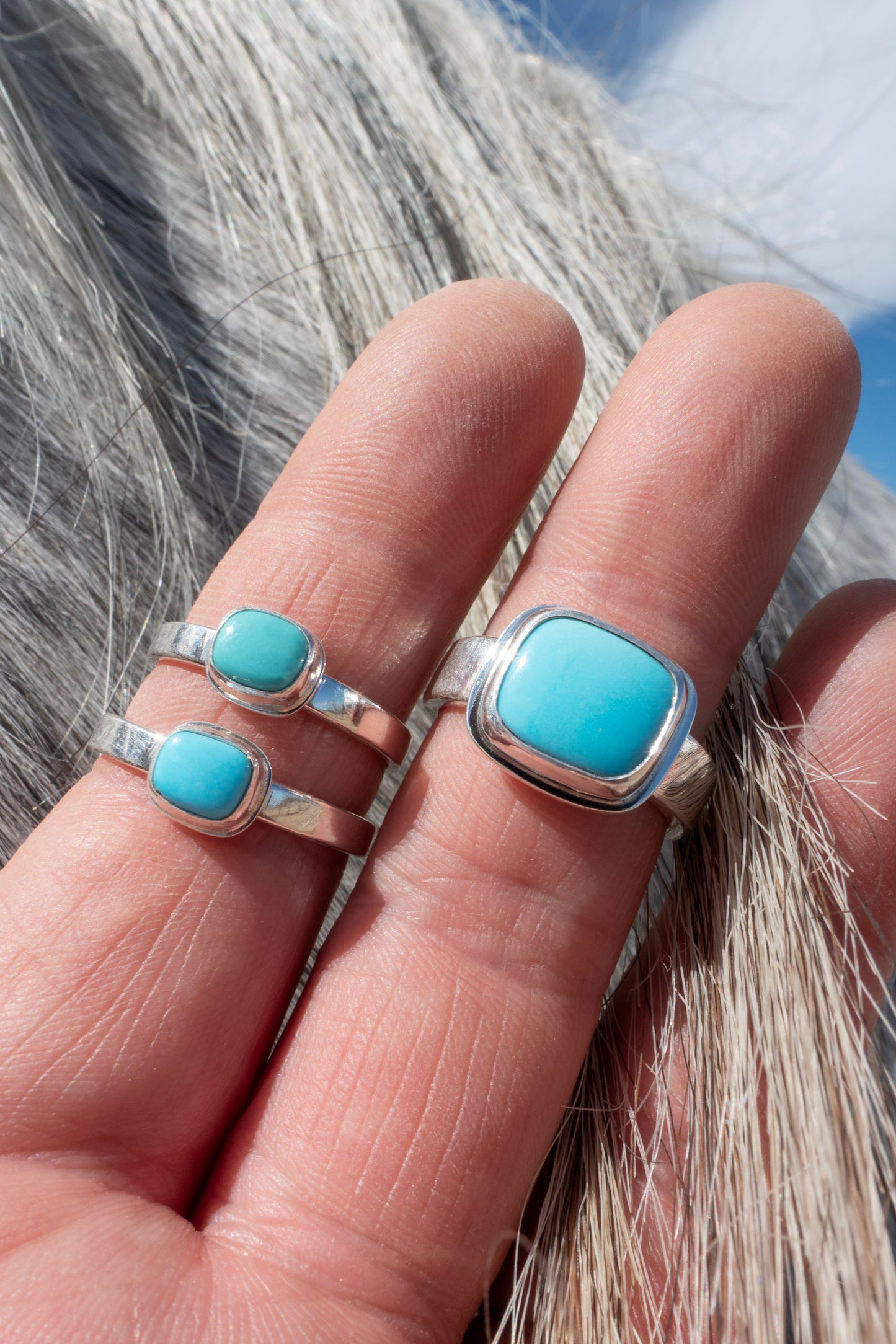 Sleeping Beauty Turquoise Rings