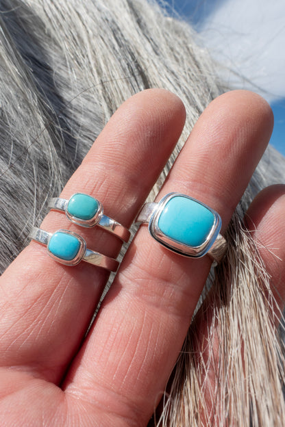 Sleeping Beauty Turquoise Rings