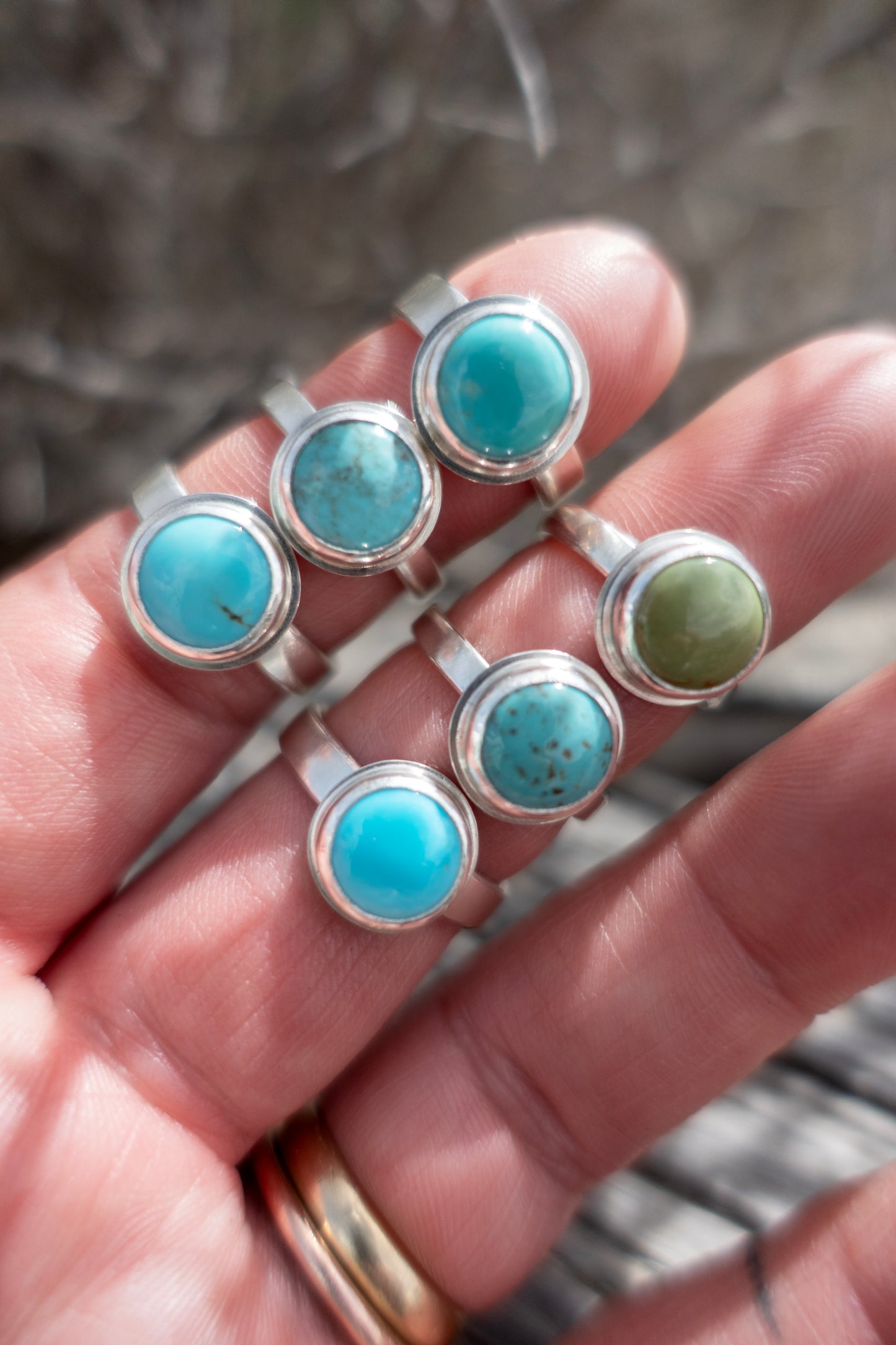 Dainty Turquoise Stackers