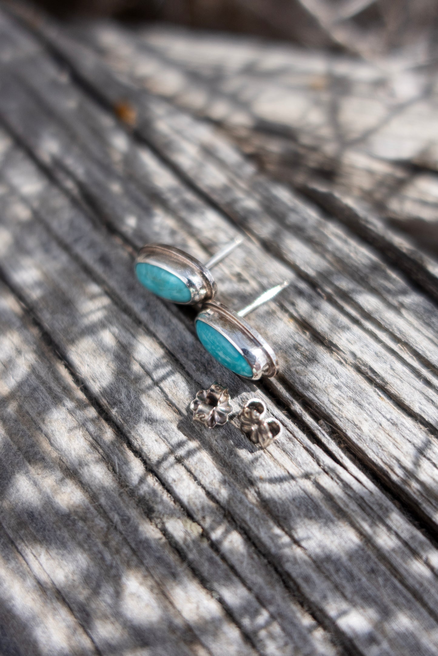 Turquoise Oval Studs