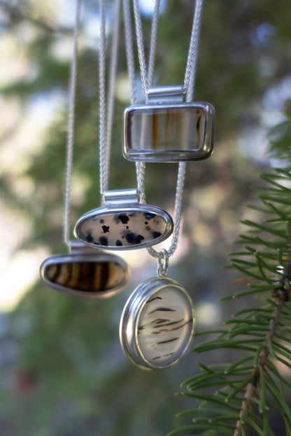 MT Agate Pendant Necklaces