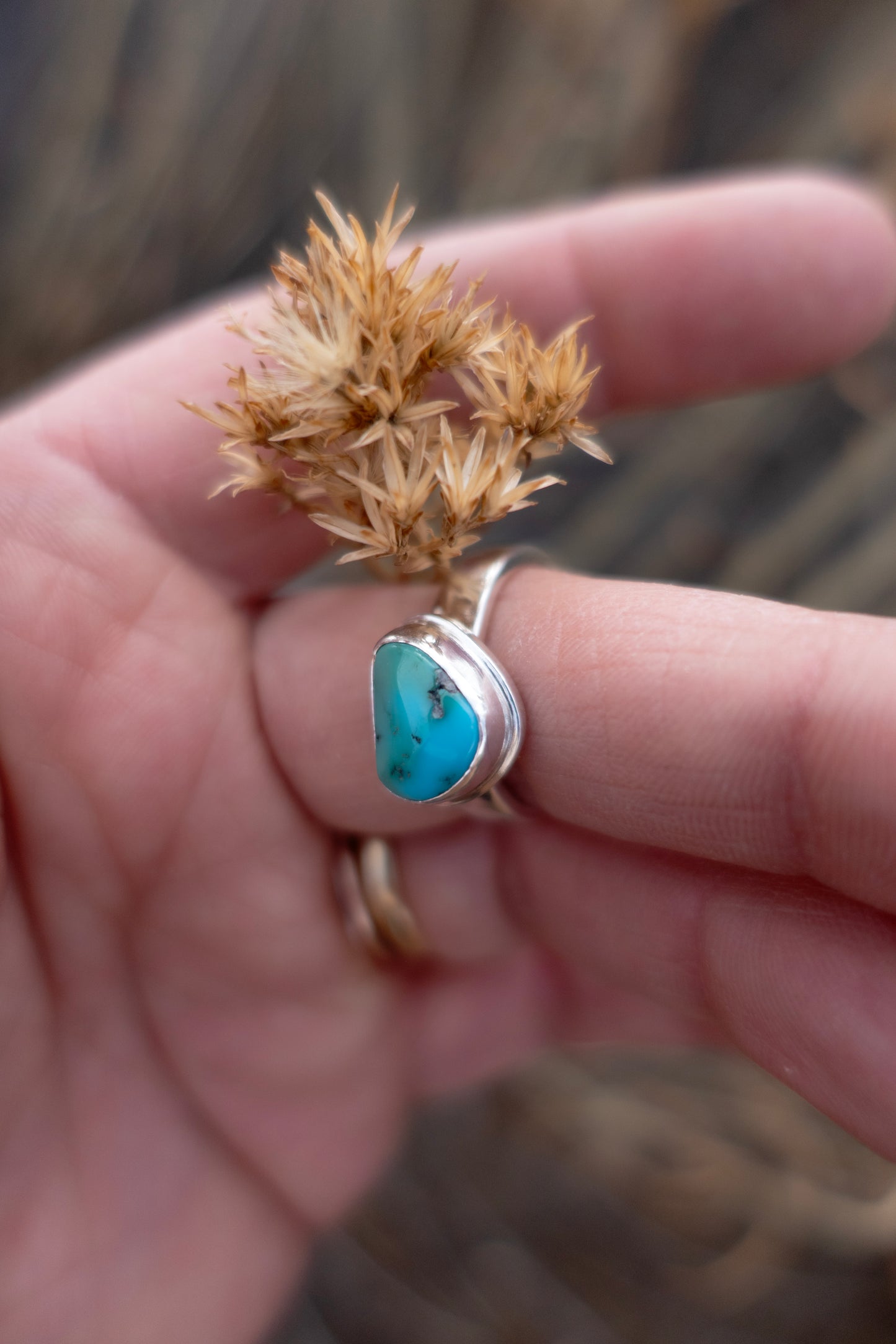 Royston Turquoise size 8.5 Handmade Sterling Silver Ring