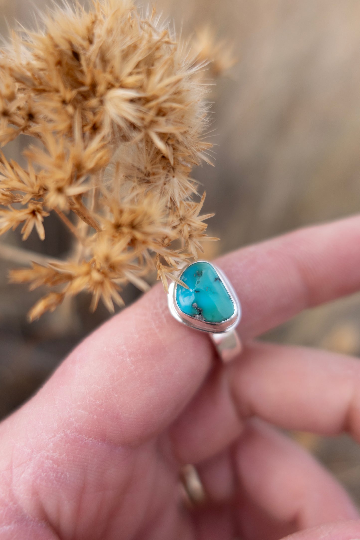 Royston Turquoise size 8.5 Handmade Sterling Silver Ring