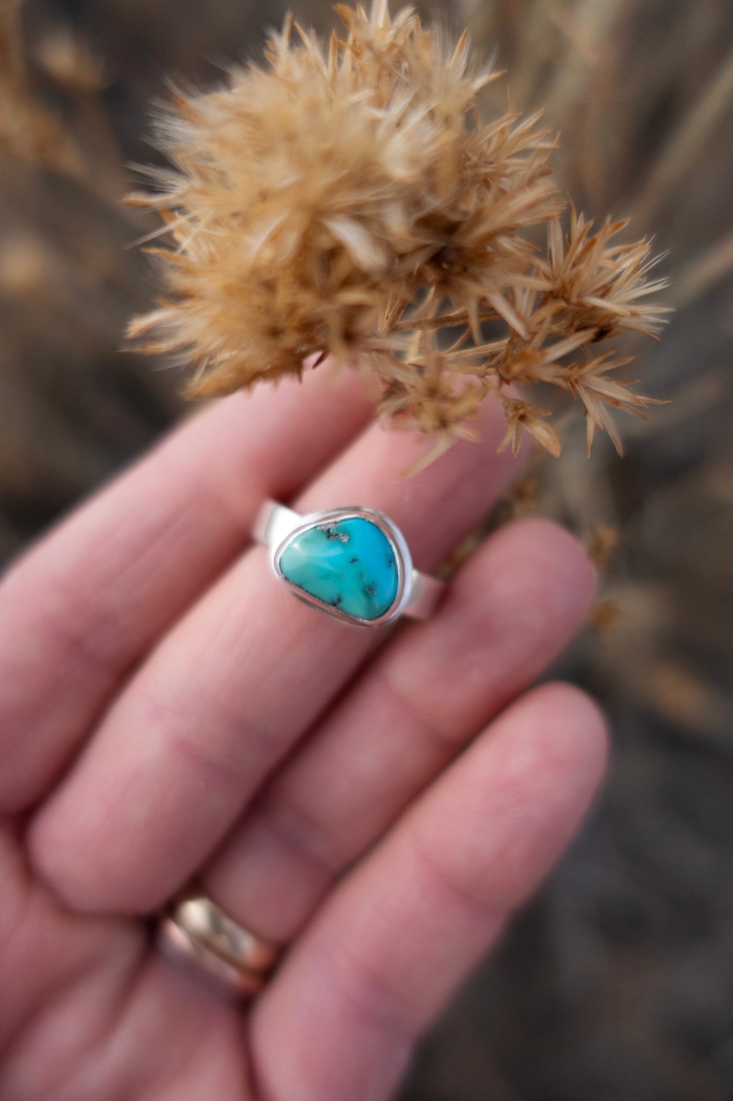 Royston Turquoise size 8.5 Handmade Sterling Silver Ring