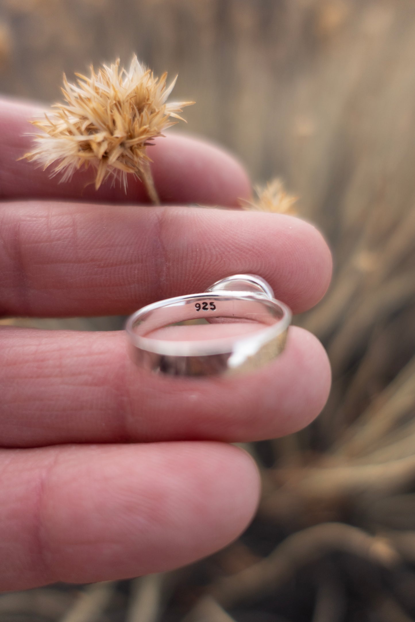 Little White Buffalo size 6.5 Sterling Ring