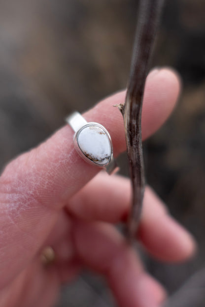 Little White Buffalo size 6.5 Sterling Ring