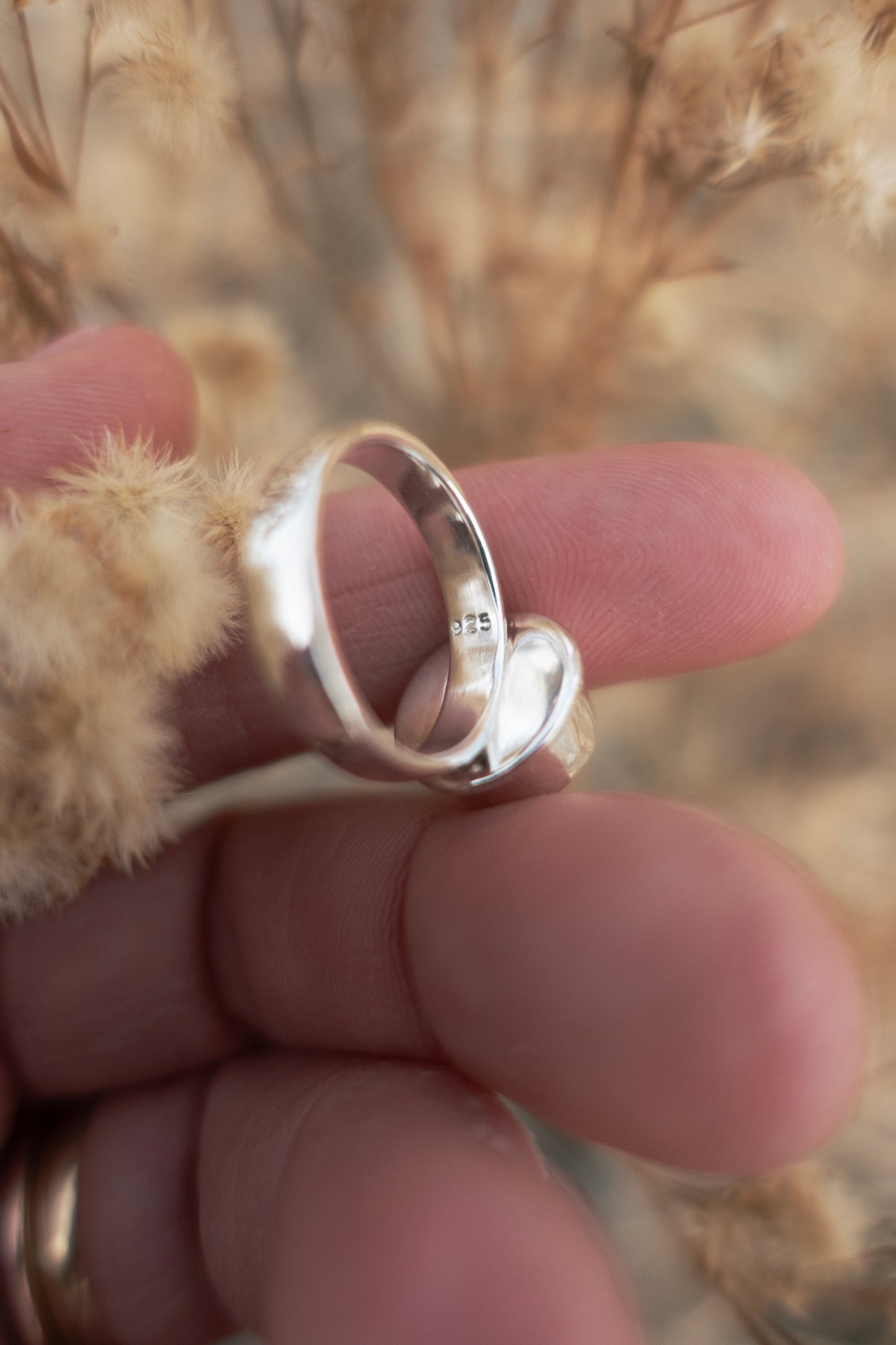 Round White Buffalo size 6 Sterling Silver Ring
