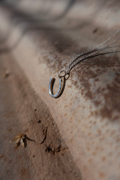 Sterling Silver "Lucky Horseshoe" Charm Necklace