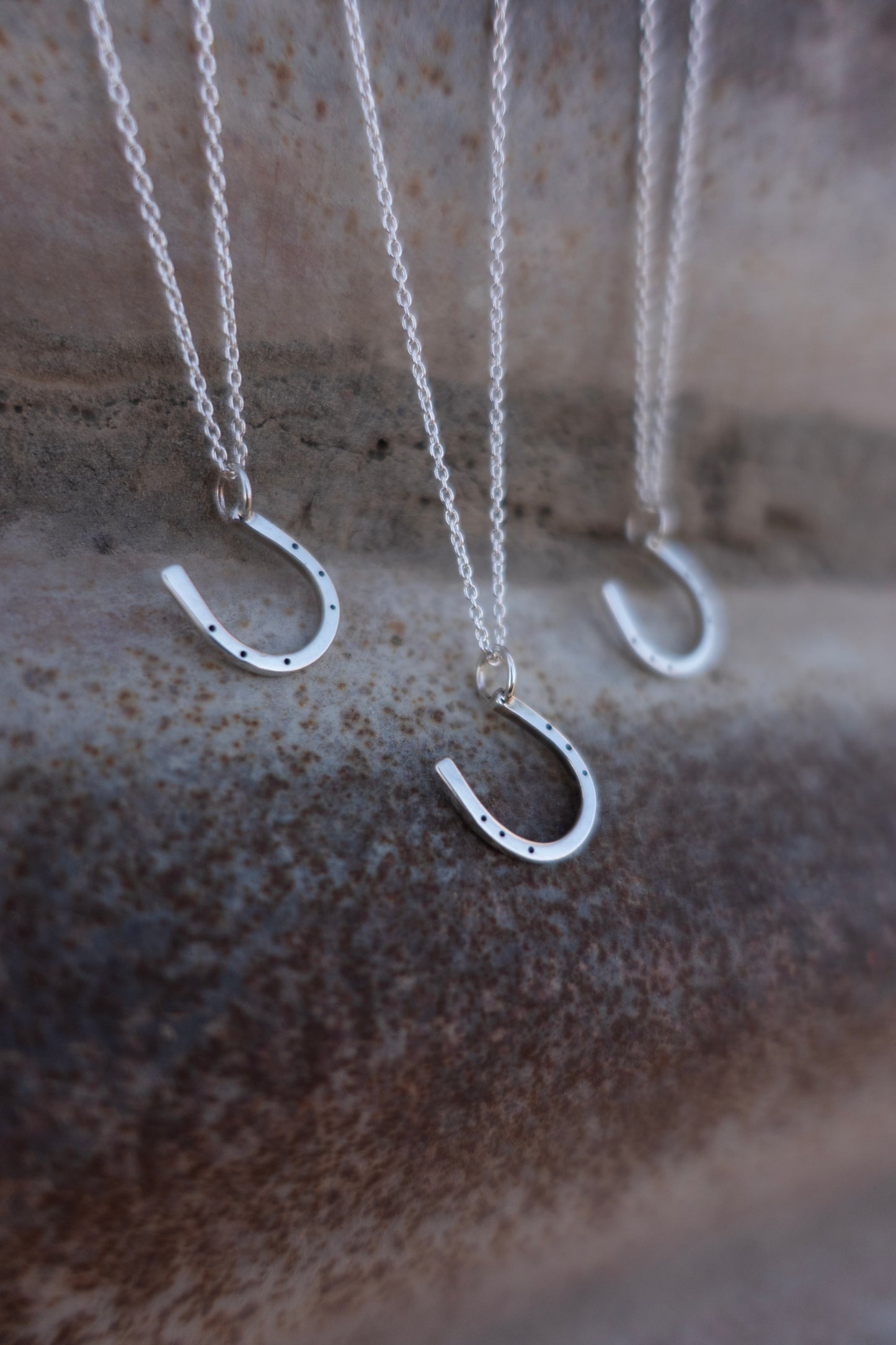 Sterling Silver "Lucky Horseshoe" Charm Necklace