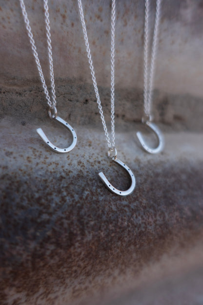 Sterling Silver "Lucky Horseshoe" Charm Necklace