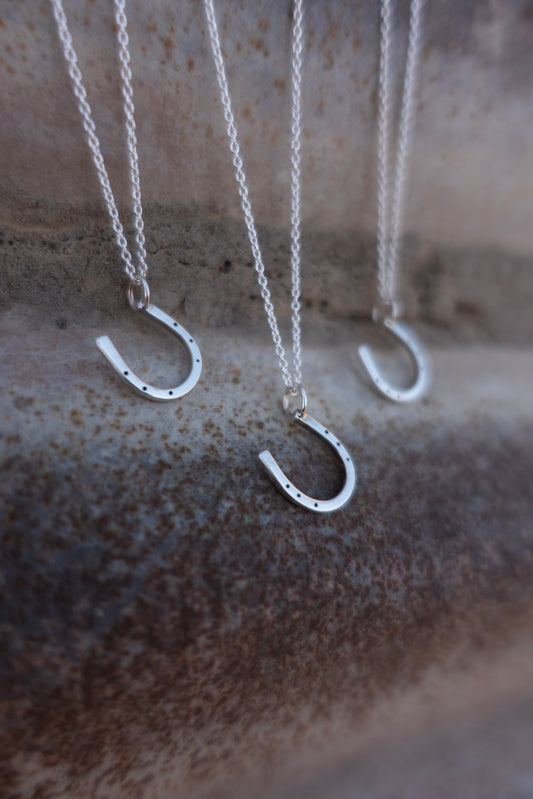 Sterling Silver "Lucky Horseshoe" Charm Necklace