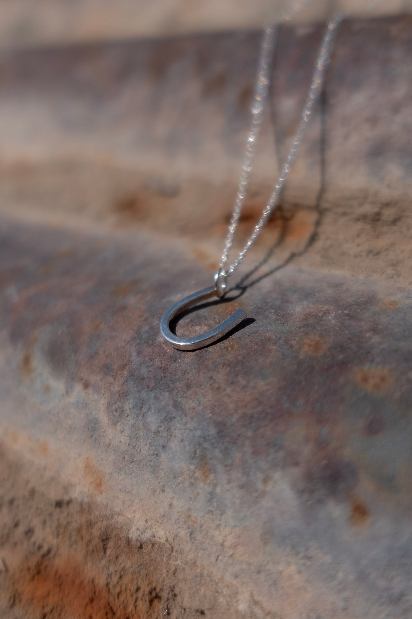 Sterling Silver "Lucky Horseshoe" Charm Necklace