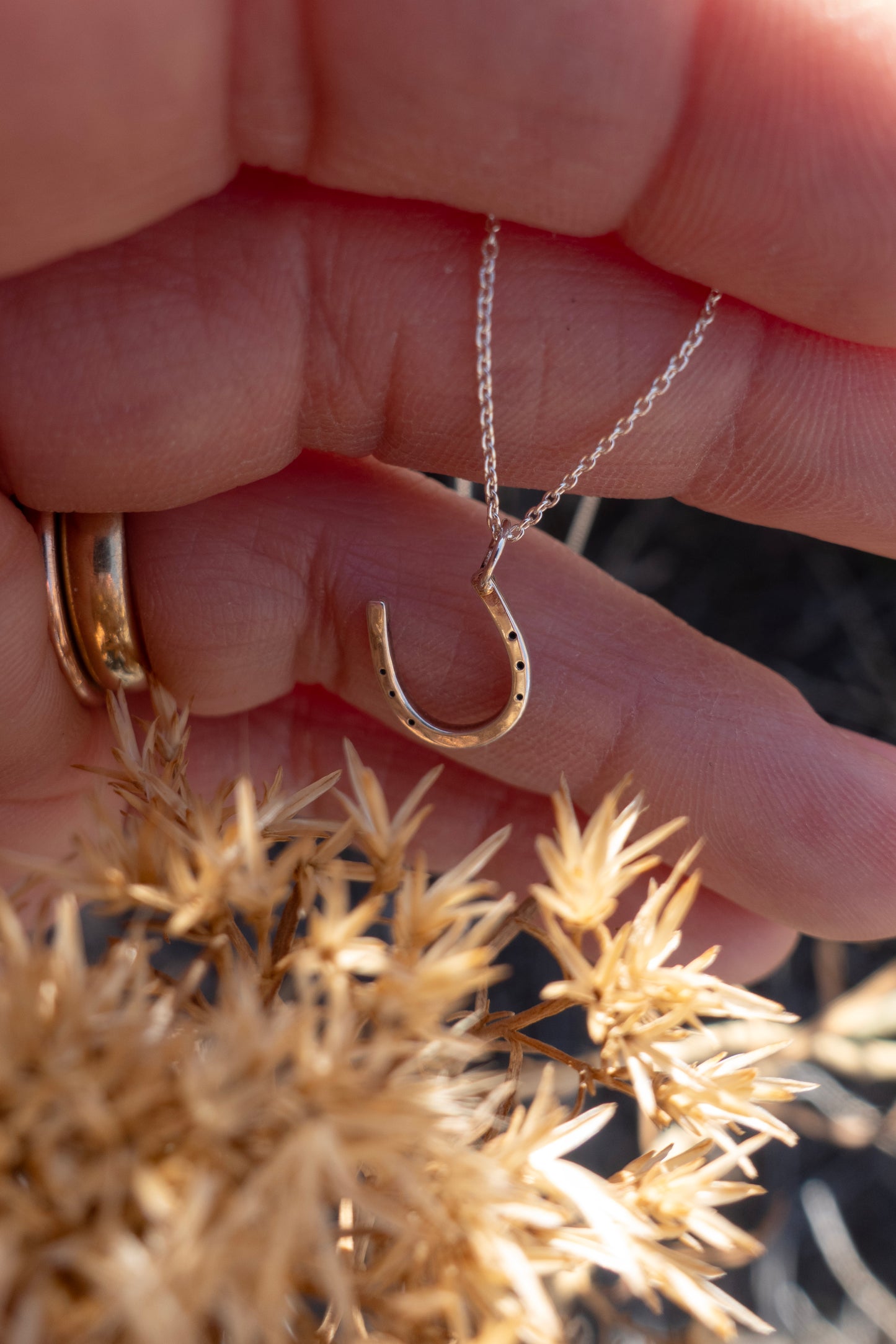 Sterling Silver "Lucky Horseshoe" Charm Necklace