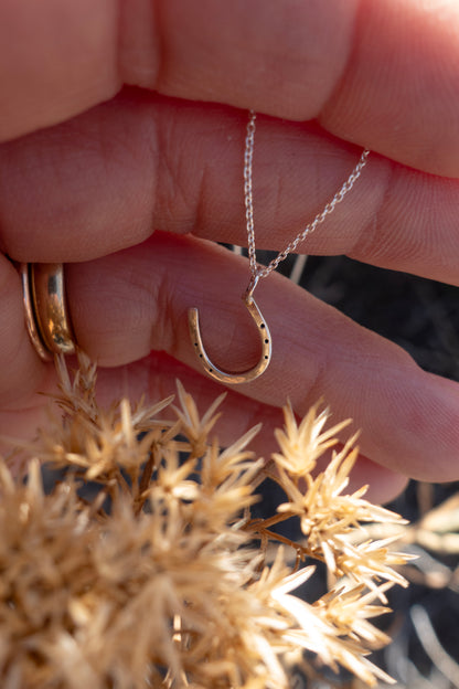 Sterling Silver "Lucky Horseshoe" Charm Necklace