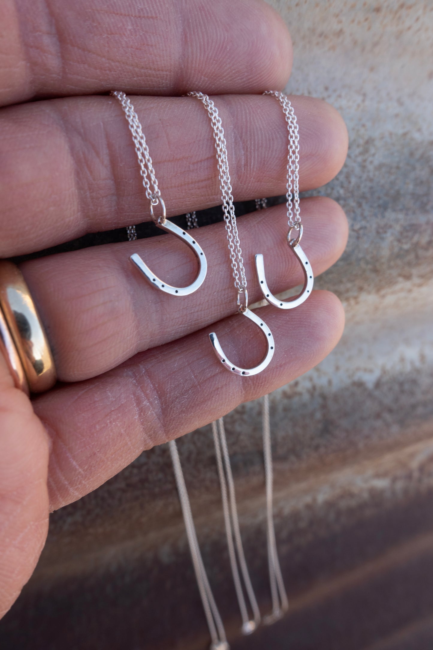 Sterling Silver "Lucky Horseshoe" Charm Necklace