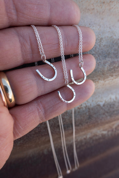 Sterling Silver "Lucky Horseshoe" Charm Necklace
