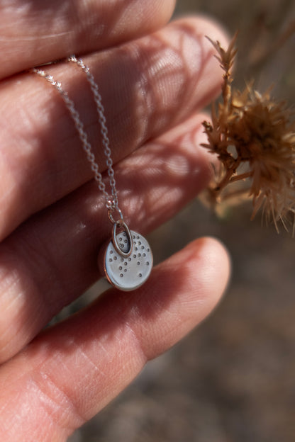 Tiny Turquoise Charm - 18" Necklace