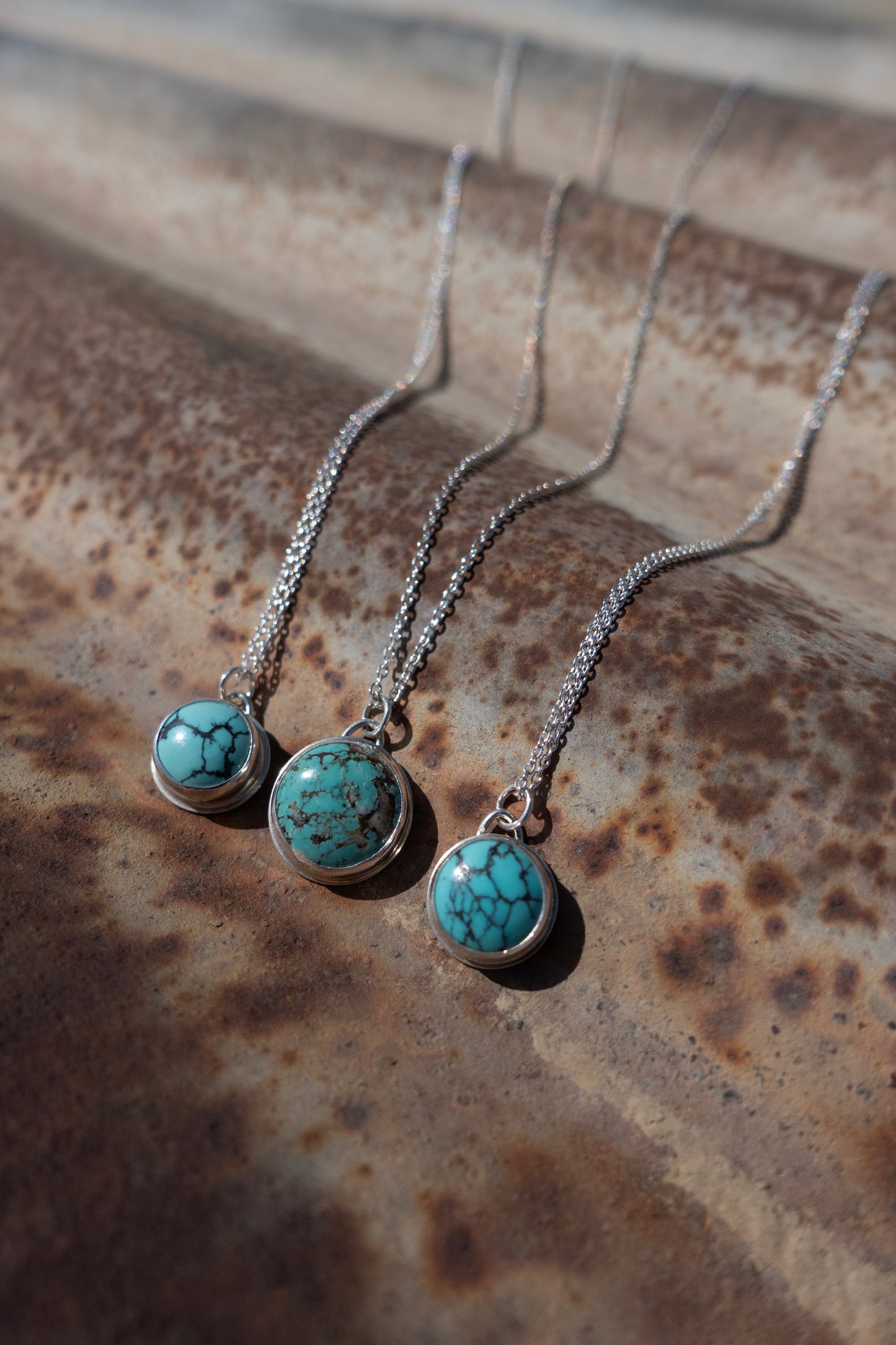 Tiny Turquoise Charm - 18" Necklace