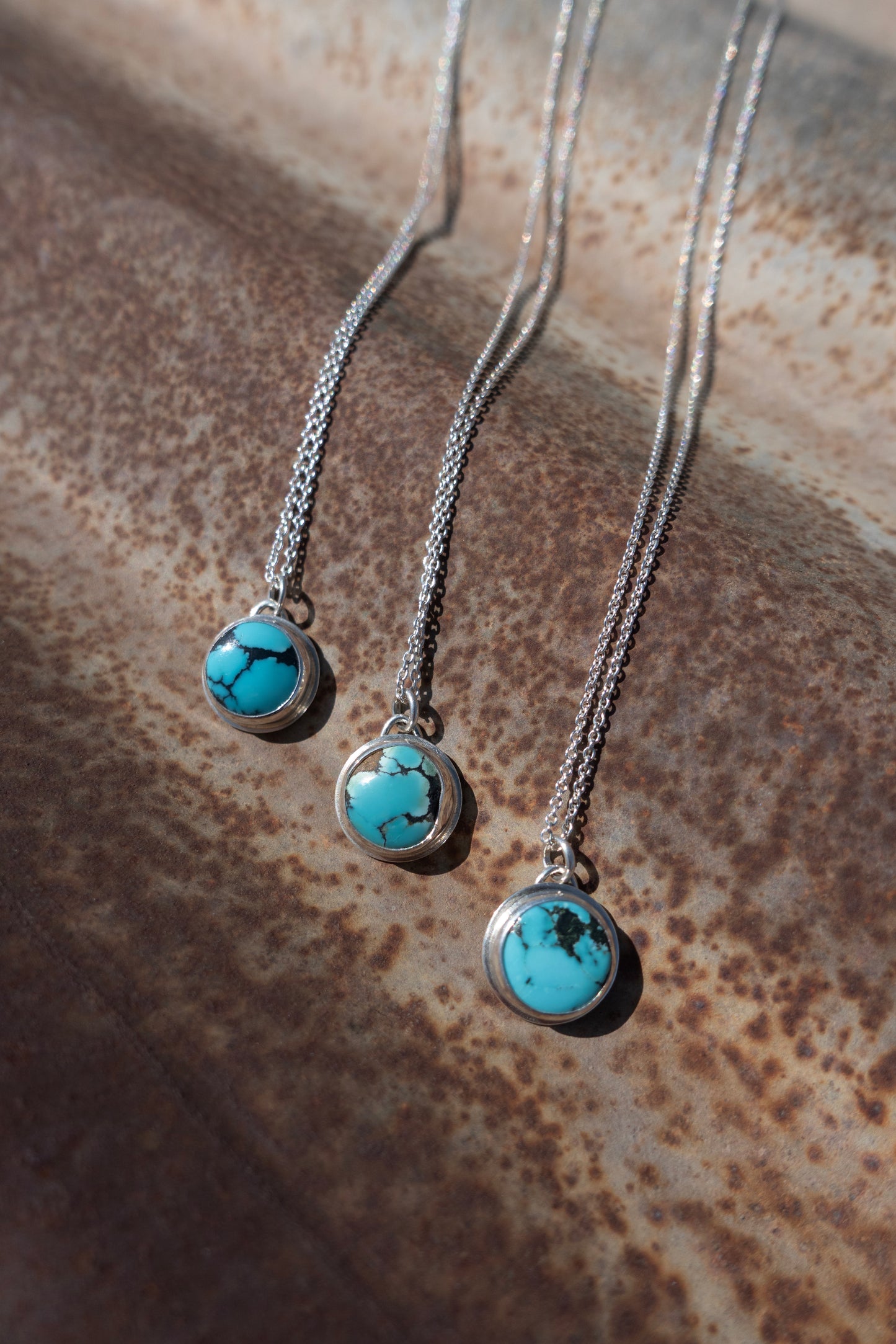 Tiny Turquoise Charm - 18" Necklace