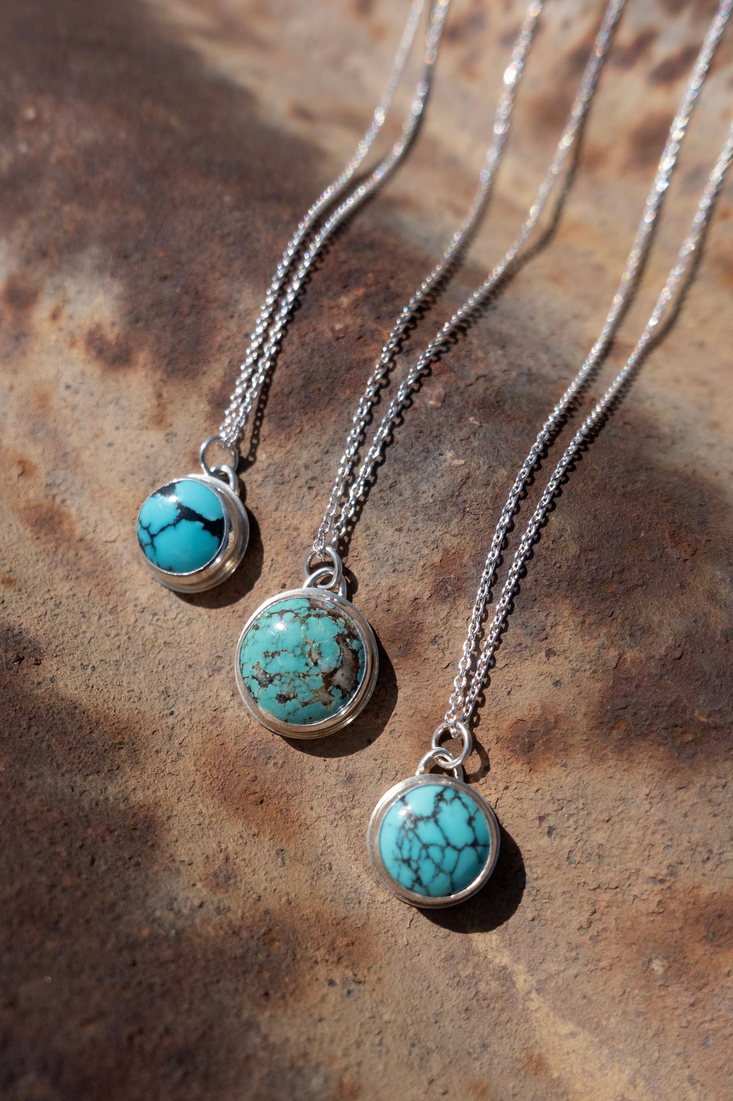Tiny Turquoise Charm - 20" Necklace