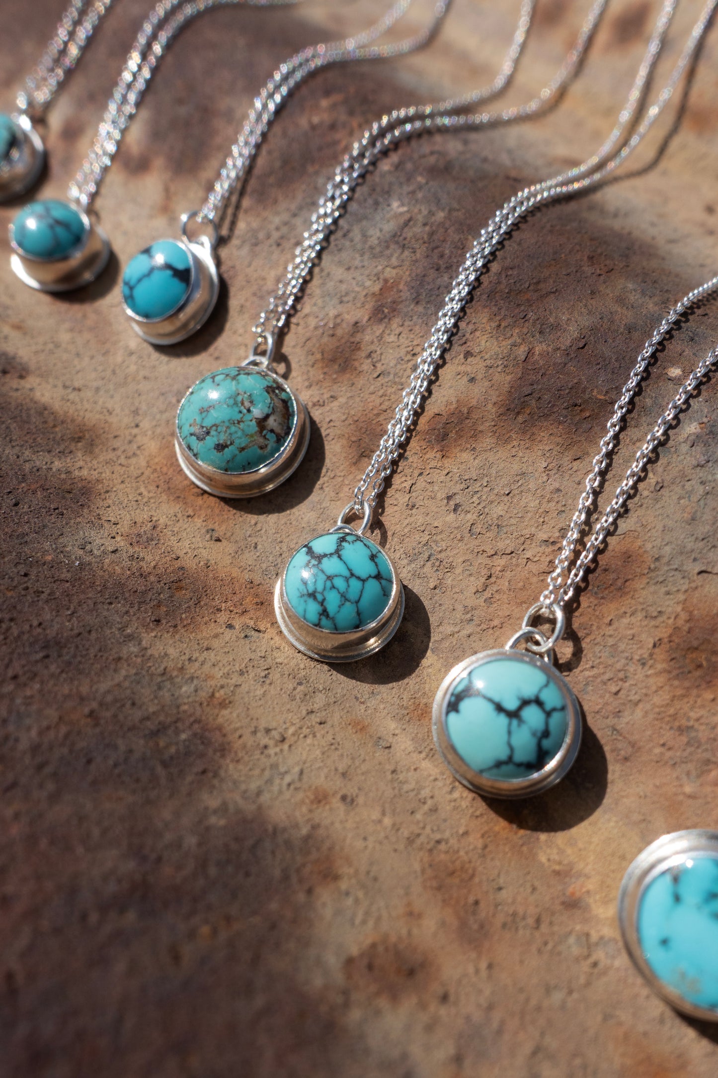 Tiny Turquoise Charm - 18" Necklace