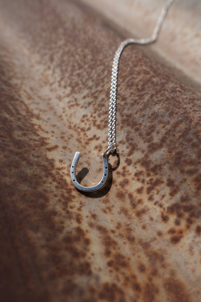 Sterling Silver "Lucky Horseshoe" Charm Necklace
