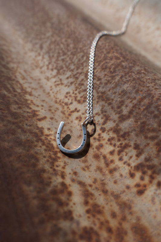 Sterling Silver "Lucky Horseshoe" Charm Necklace