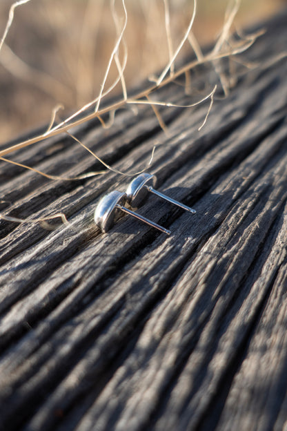 New Lander Variscite Oval Stud Earrings