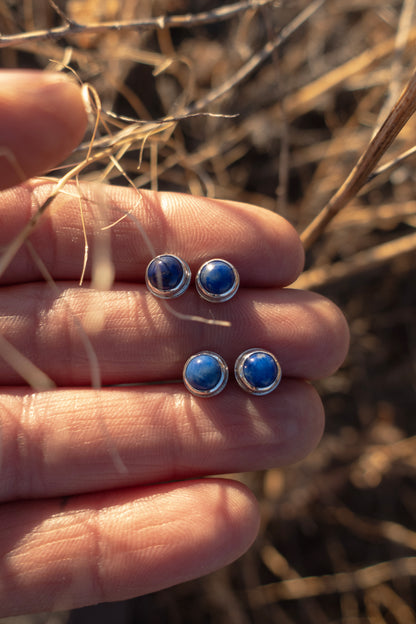 Lapis Lazuli Stud Earrings