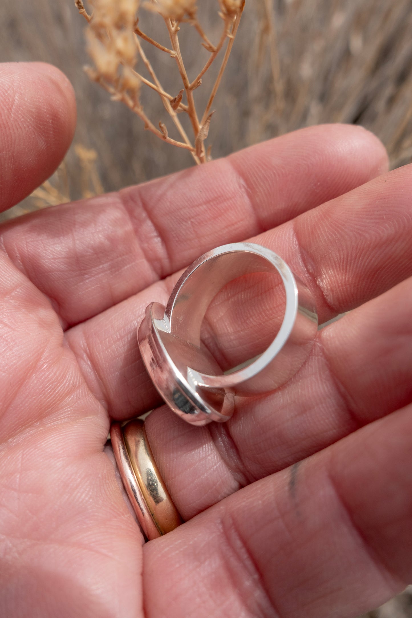 Freeform Turquoise Stout Ring Size 7