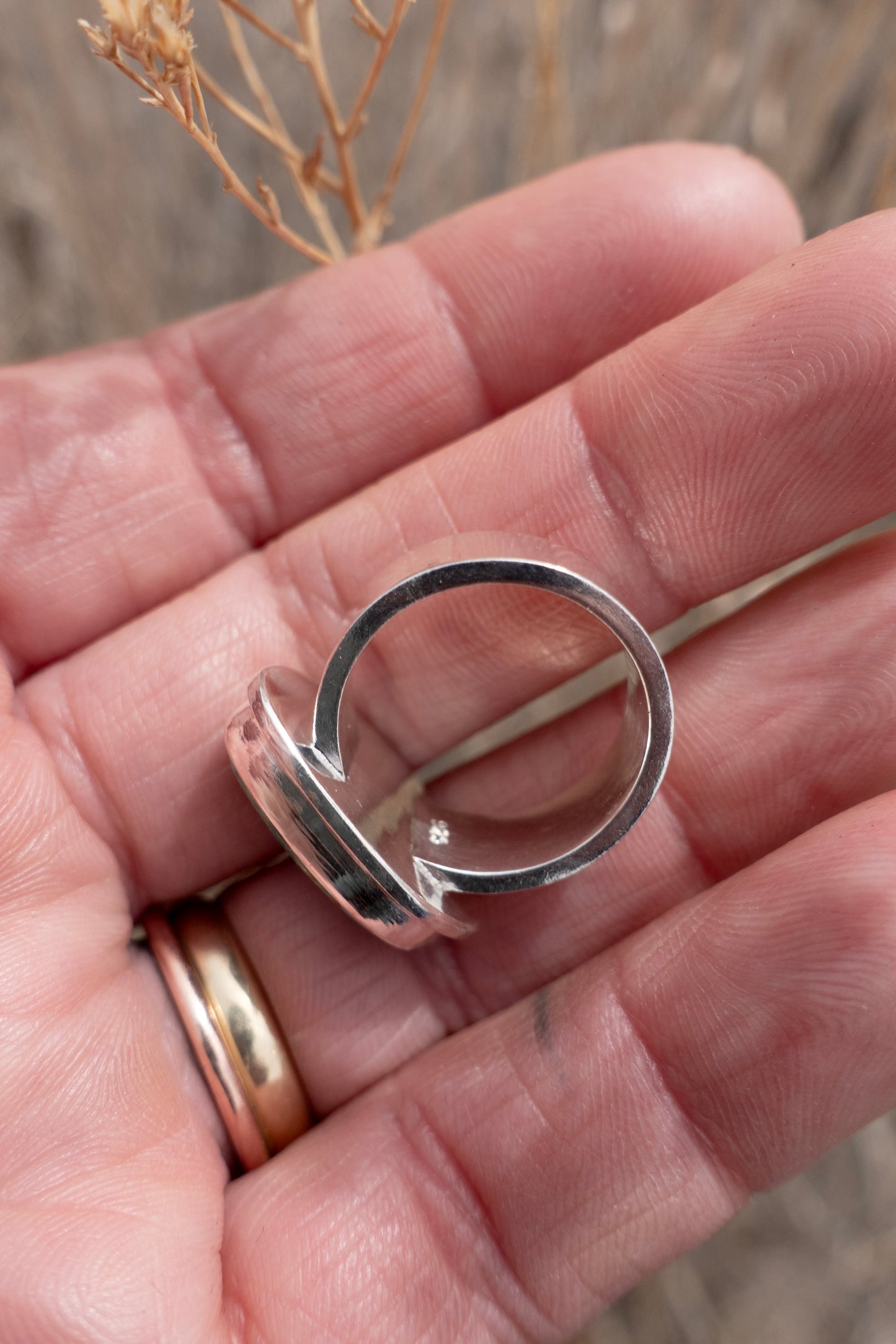 Freeform Turquoise Stout Ring Size 7