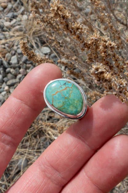 Freeform Turquoise Stout Ring Size 7