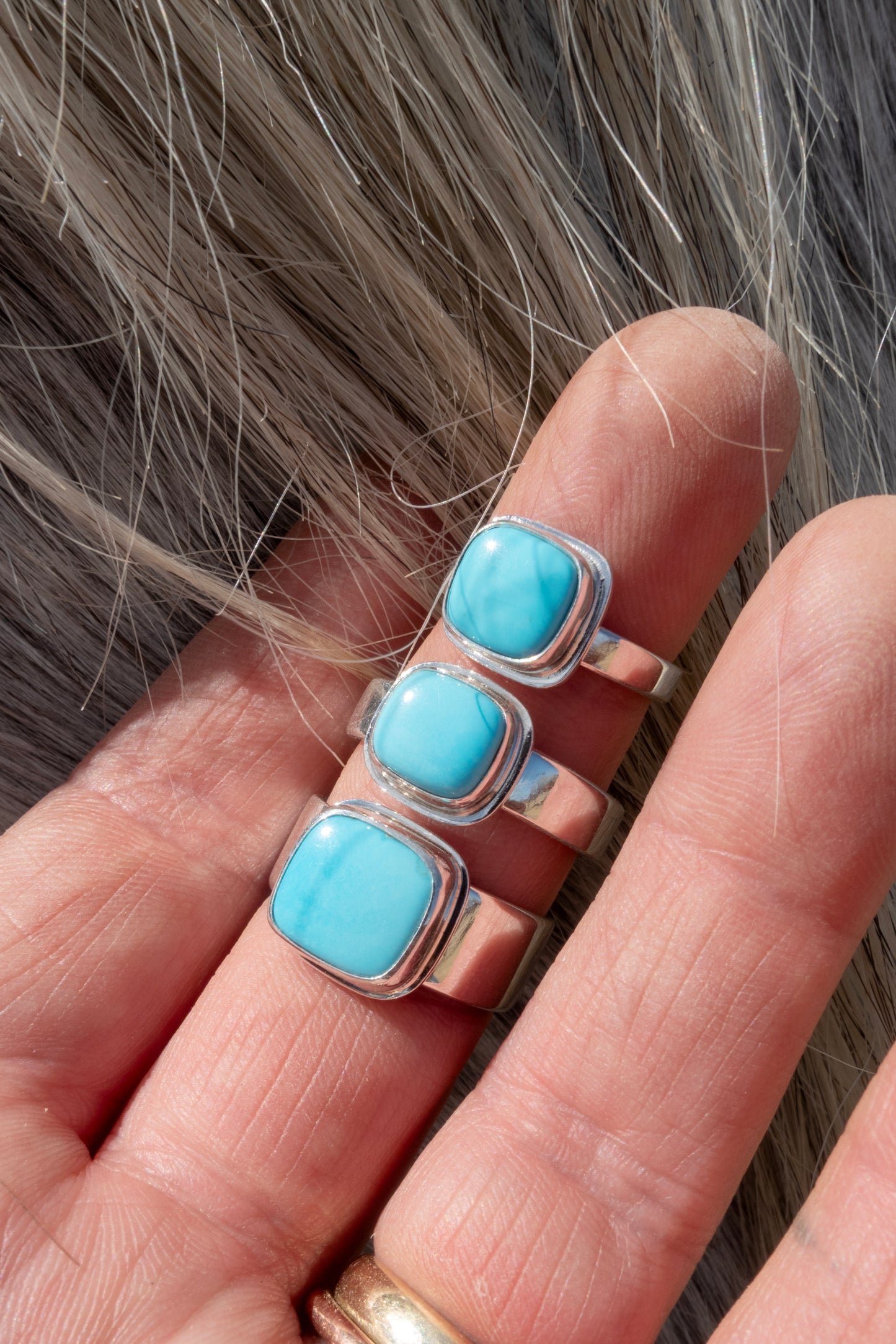 Sleeping Beauty Turquoise Rings